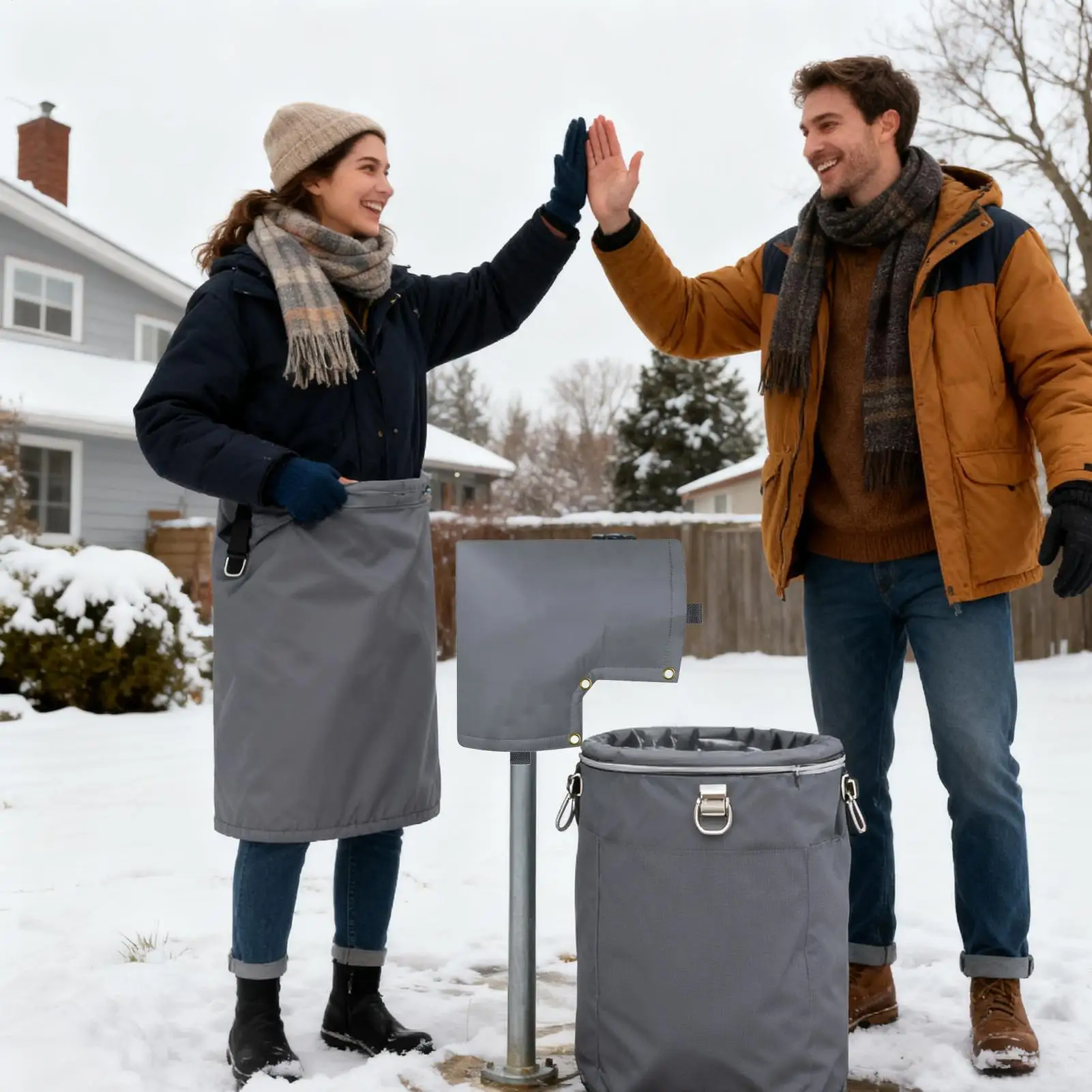 

Outdoor Water Spigot Cover Reusable Outdoor Bib Protector Insulated Water Spigot Cover For Garden Lawn Yard Farm Backyard Patio