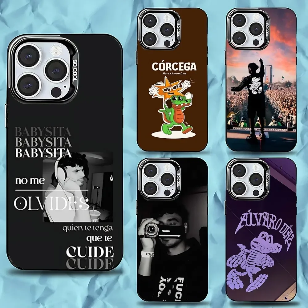 

Singer Alvaro D-Diaz Phone Case For iPhone 16,15,14,13,12,11,Pro,Max,Plus,Mini,XS,SE Anti Fall Black Matte Hard Bumper