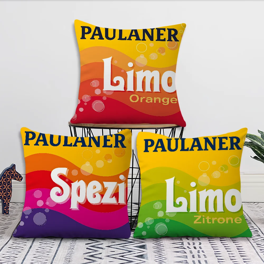 P-Paulaner Spezi Classic Cushion Cover For Pillow Printing Sofa Decoration Home Car Room Coffee Shop Office Nordic Simplicity