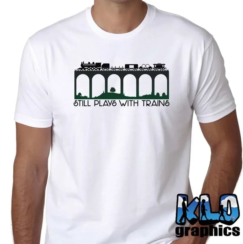 Newest Fashion Still Plays With Trains T-Shirt Ho N Large Scale Riding 1
