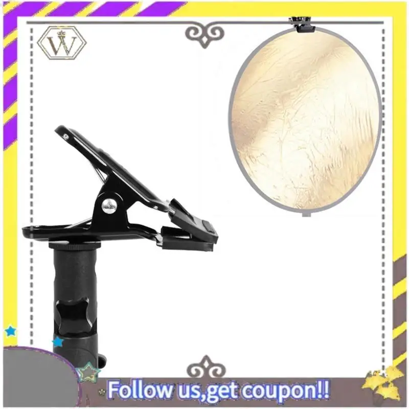 

Новый металлический зажим для отражателя, винтовое крепление от 1/4 до 3/8 дюйма, кронштейн для отражателя, фоновый кронштейн для вспышки, светодиодный светильник, зонт