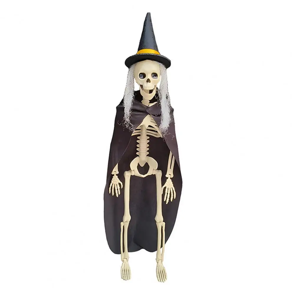 Poseable Skeleton Decoration Movable Joint Skeleton Life-size Halloween Skeleton Decorations Posable Full for Yard for Outdoor