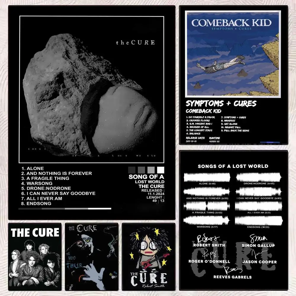 Band T-The Cure Poster PP Wall Decor Posters Celebrity Music Art Prints Bedroom Office Gift