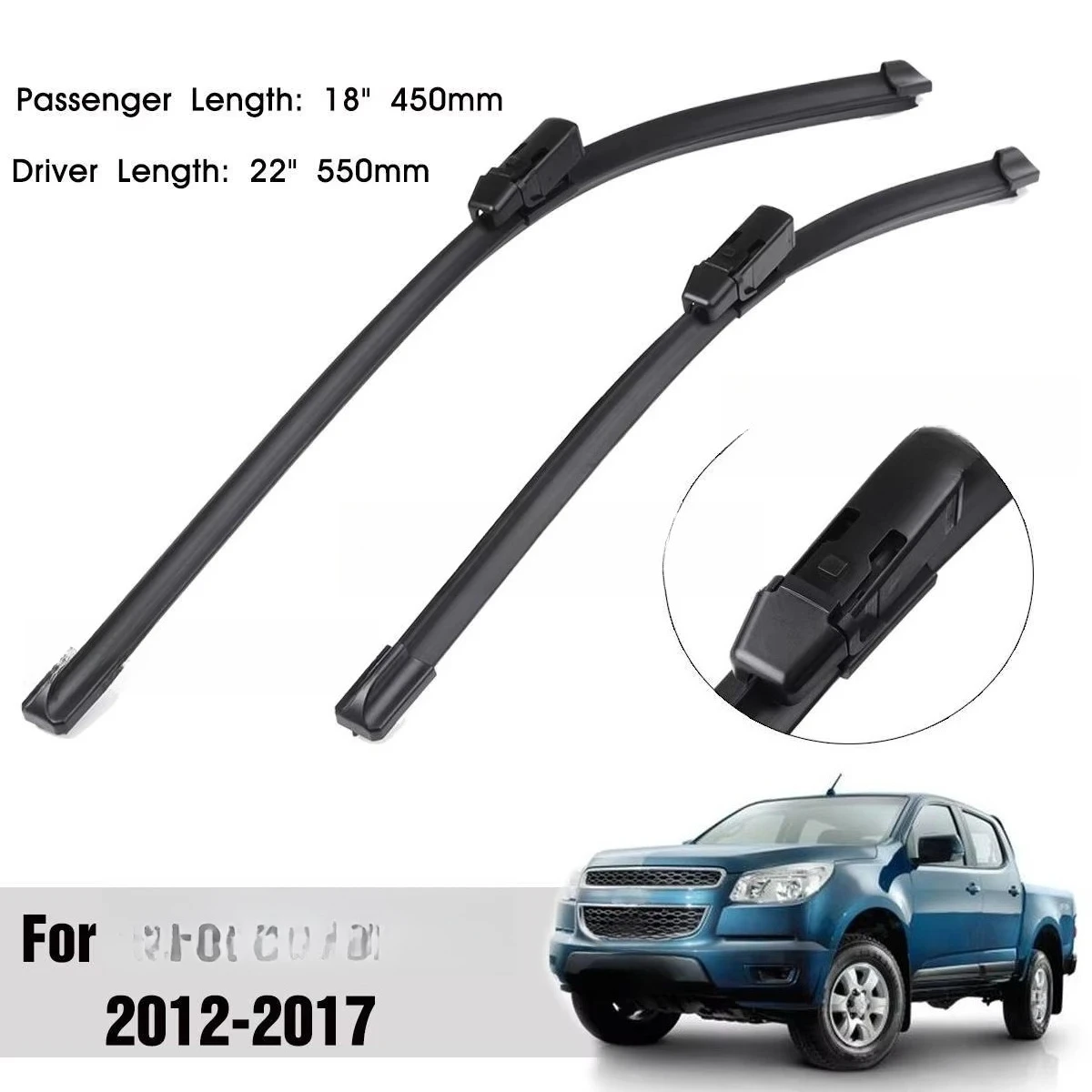

2PCS Front Windscreen Wiper Blades 22" 18" UTE 2012 2013 2014 2015 2016 2017