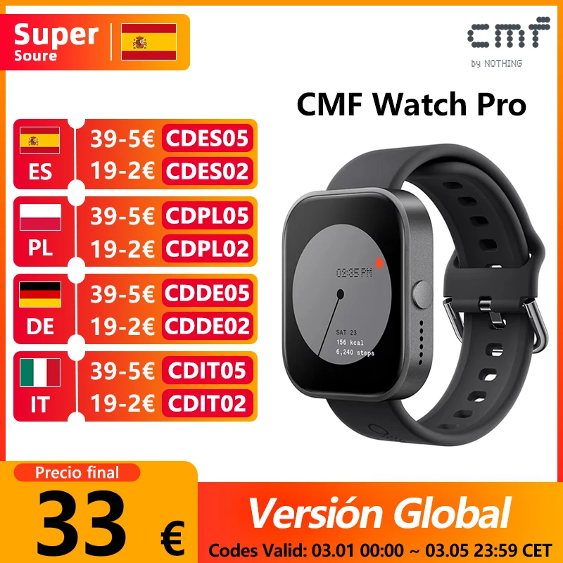 Global Version CMF by Nothing Watch Pro 1.96