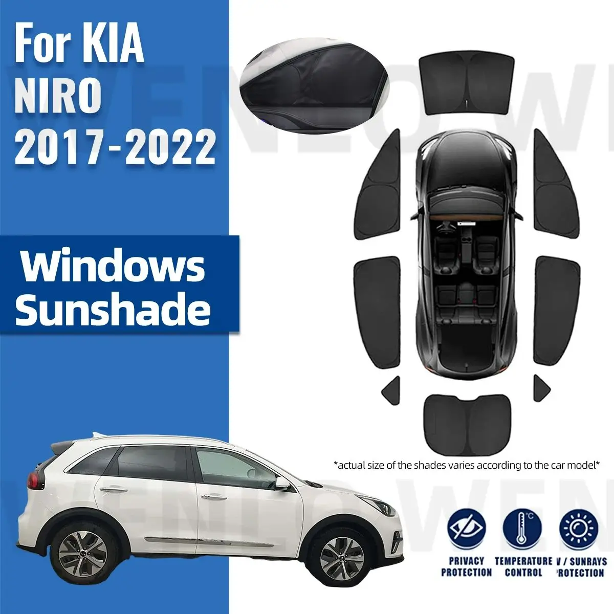 

Солнцезащитный козырек для Kia NIRO 2017 2018 2019 2020 2021 2022