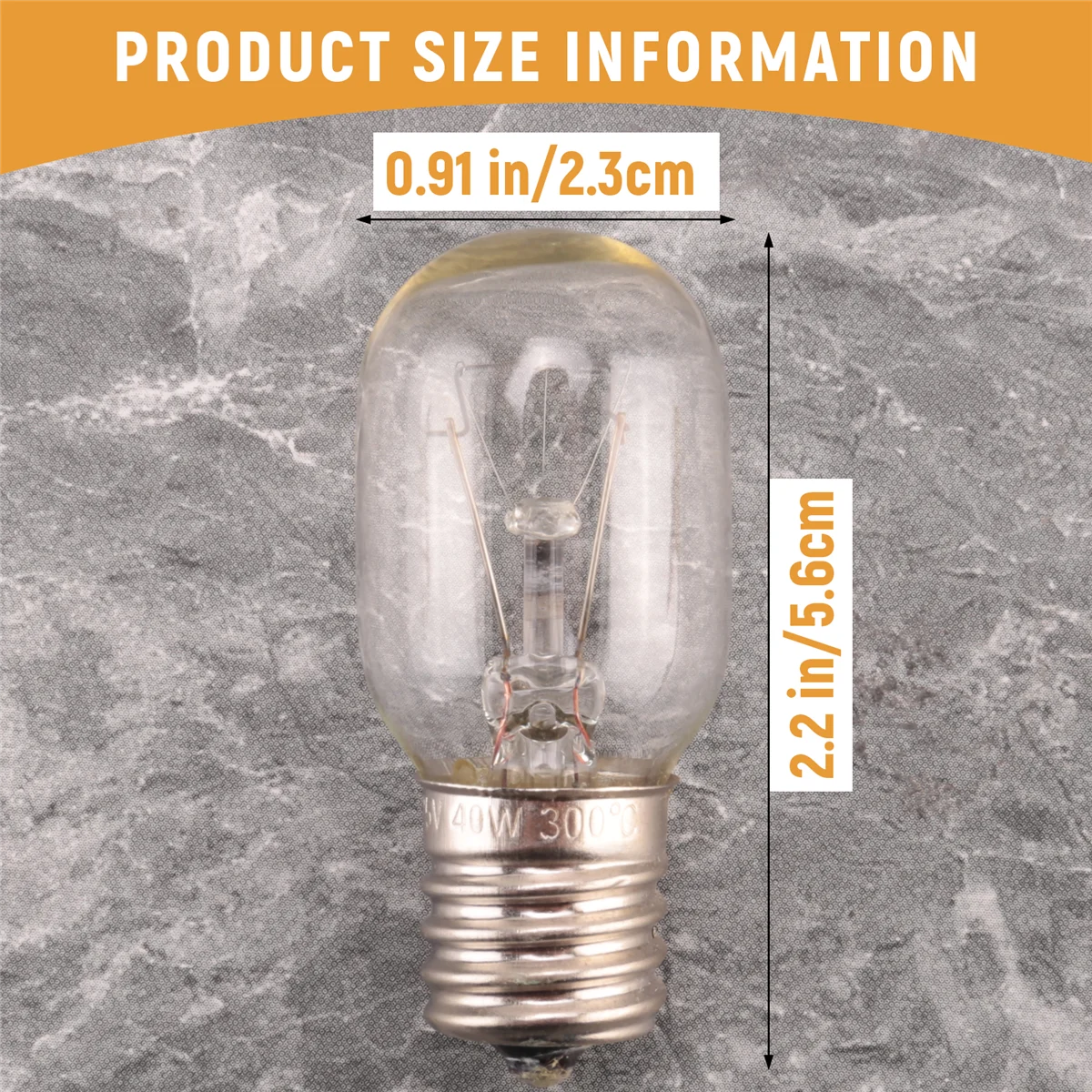 Bohlam Lampu Microwave Populer 40W E17 125V Bagian Pengganti-Cocok Tepat untuk Microwave Pusaran Air dan Lampu Lava-Paket Isi 3