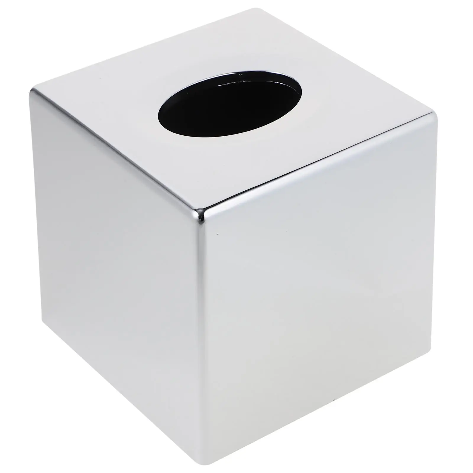 

Electroplating Tissue Box Holder Plastic ABS Material Rectangular Storage Container Napkin Box Home Office Use Standard Size