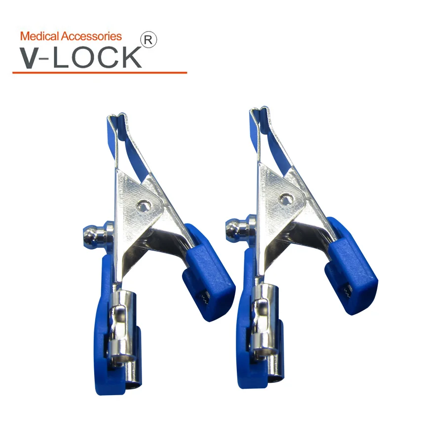 2024V-LOCK High Quality electrode clip, snap,banana 4.0,din 3.0 to clip, 10pcs/pack