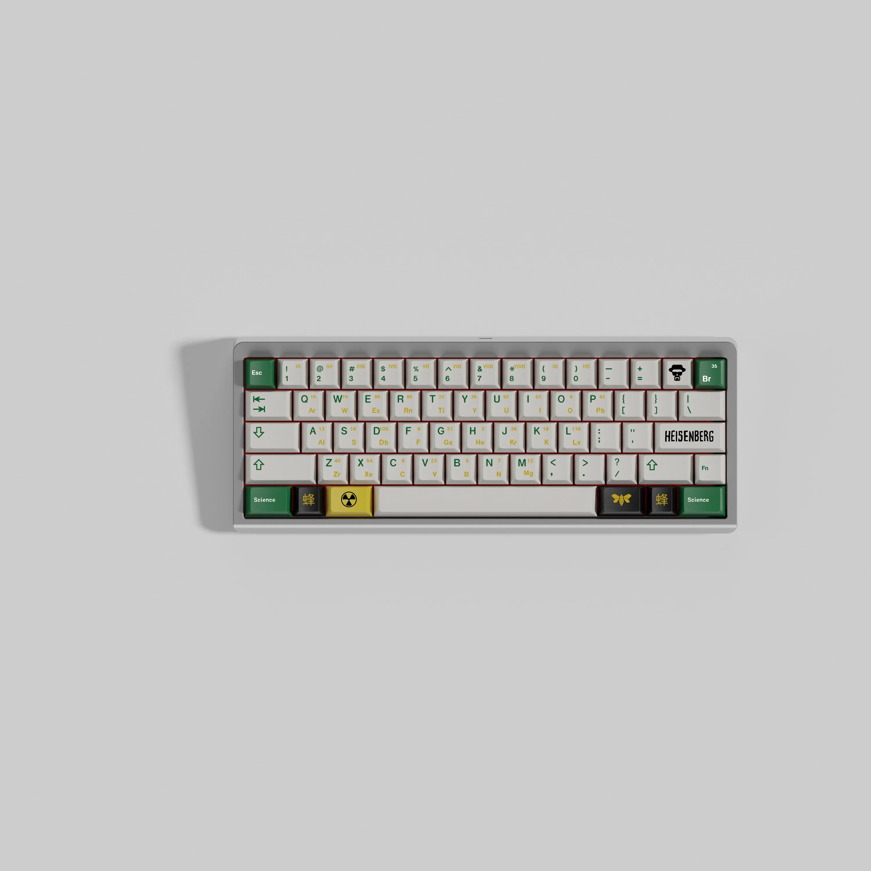 GMK Breaking Bad Heisenburg Keycaps Clone PBT Dye Sublimation Cherry Height for Mechanical Keyboard AULA F75 Ajazz Ak820Pro Game