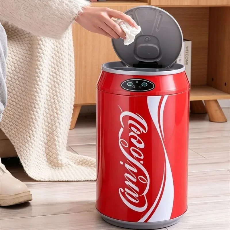 Smart Sensor Trash Can with Lid Automatic Sensing Garbage Bin Creative Intelligent Waste Bin for Home Kitchen Bathroom Decor