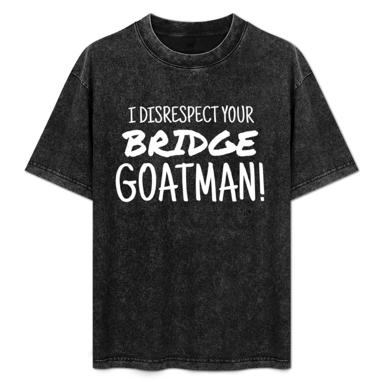 

Buzzfeed Unsolved Goatman T-Shirt Basic Solid Color Casual Tee Shirt