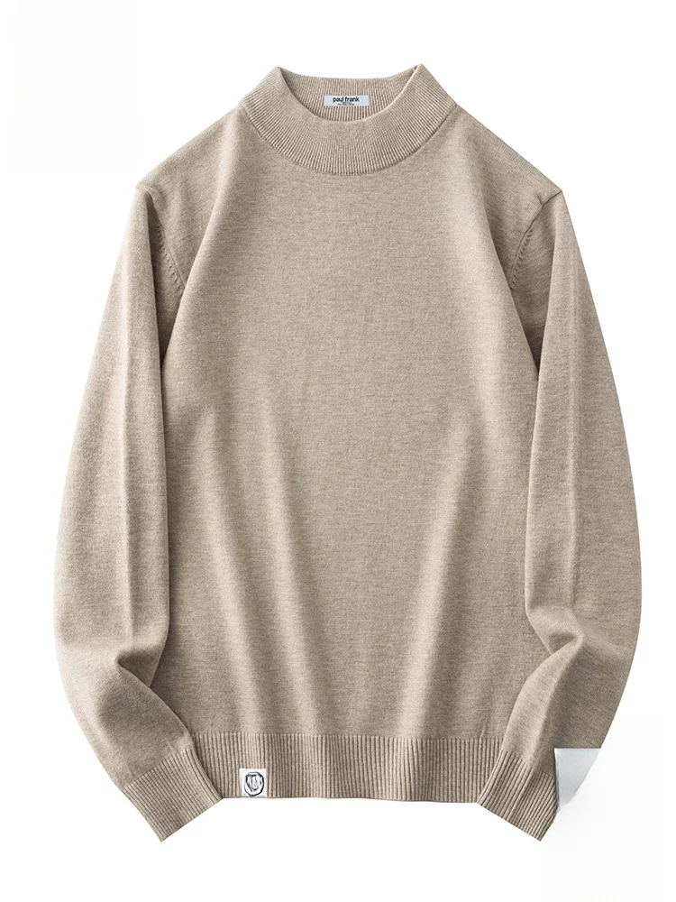 

Мужской вязаный свитер Paul Frank с высоким воротником, свободного кроя, теплый базовый слой, повседневный, осенняя новинка