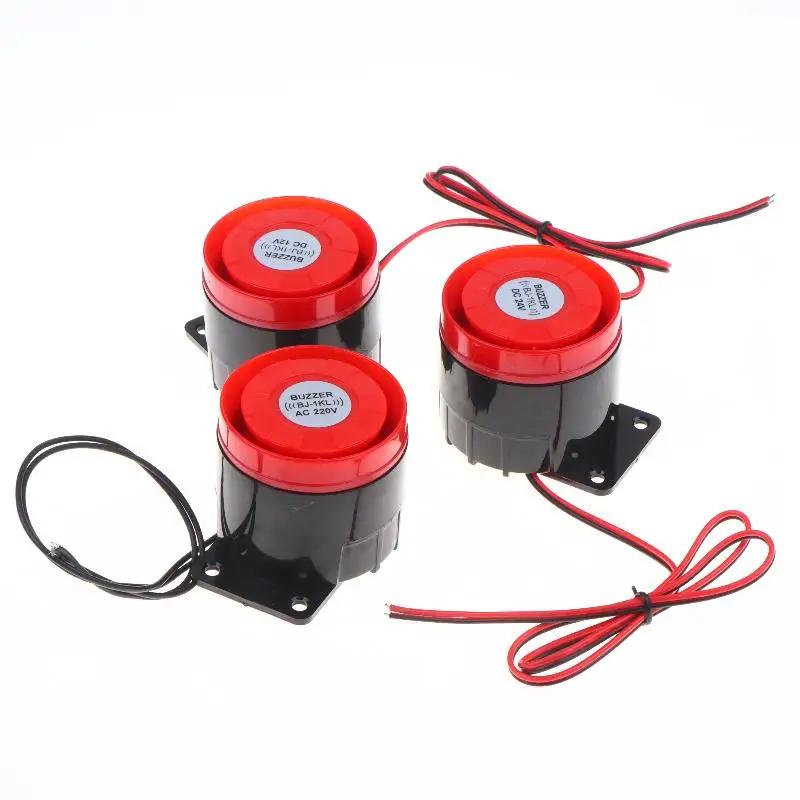 （CC44）1 Pc High Decibel Sound And Light Alarm 12V 24V 220V Buzzer Anti-theft Audio Electronic Horn Waterproof Dustproof