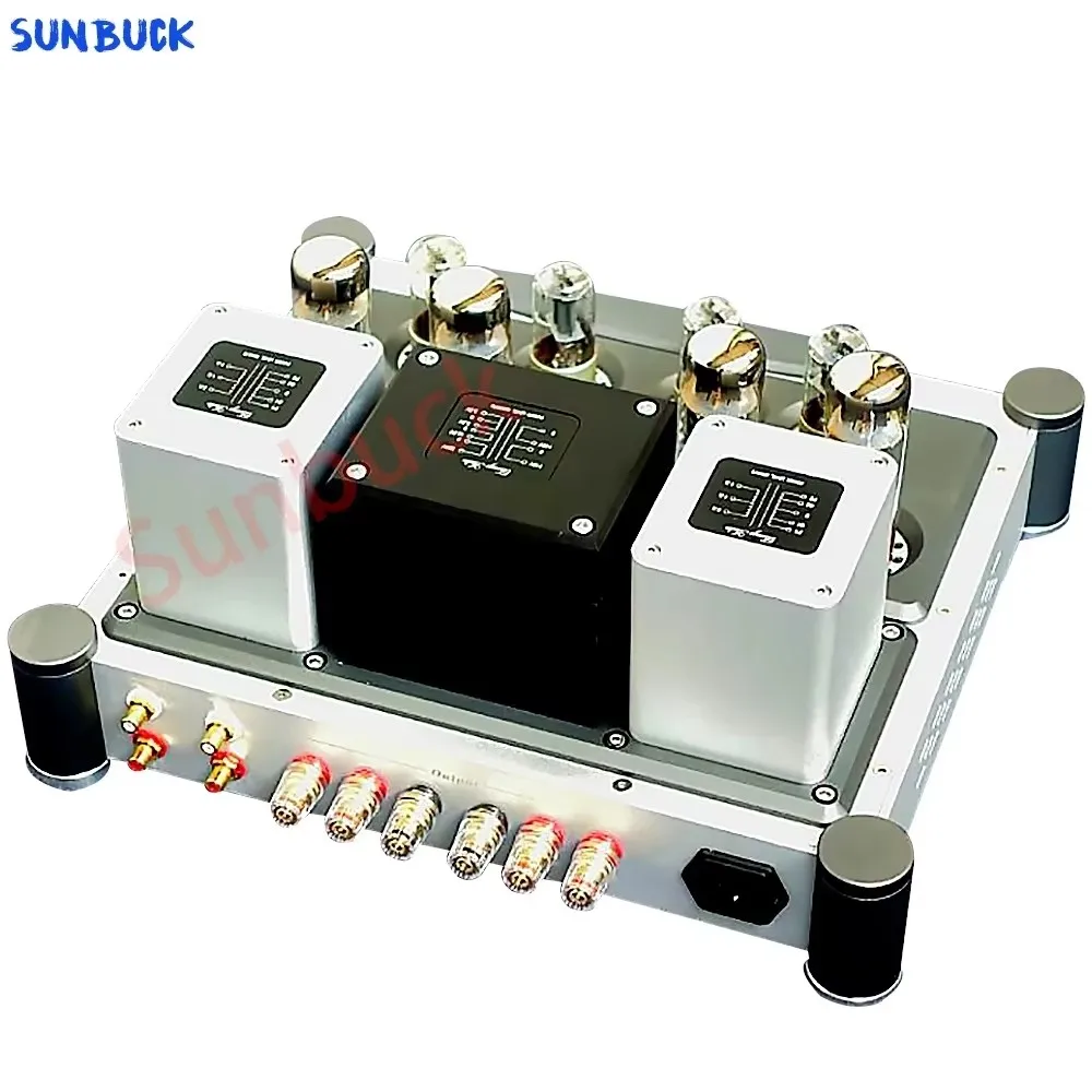 Sunbuck A40X2 6H8C 6SN7 プッシュプル EL34 真空管アンプ パワー 40W 2.0 HIFI アンプ