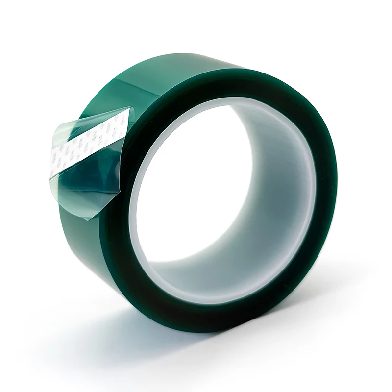 High Temperature 66M/Roll PET Tape Green Film 3-50mm Heat Resistant Insulated PCB Solder SMT Plating Shield Protection Tapes