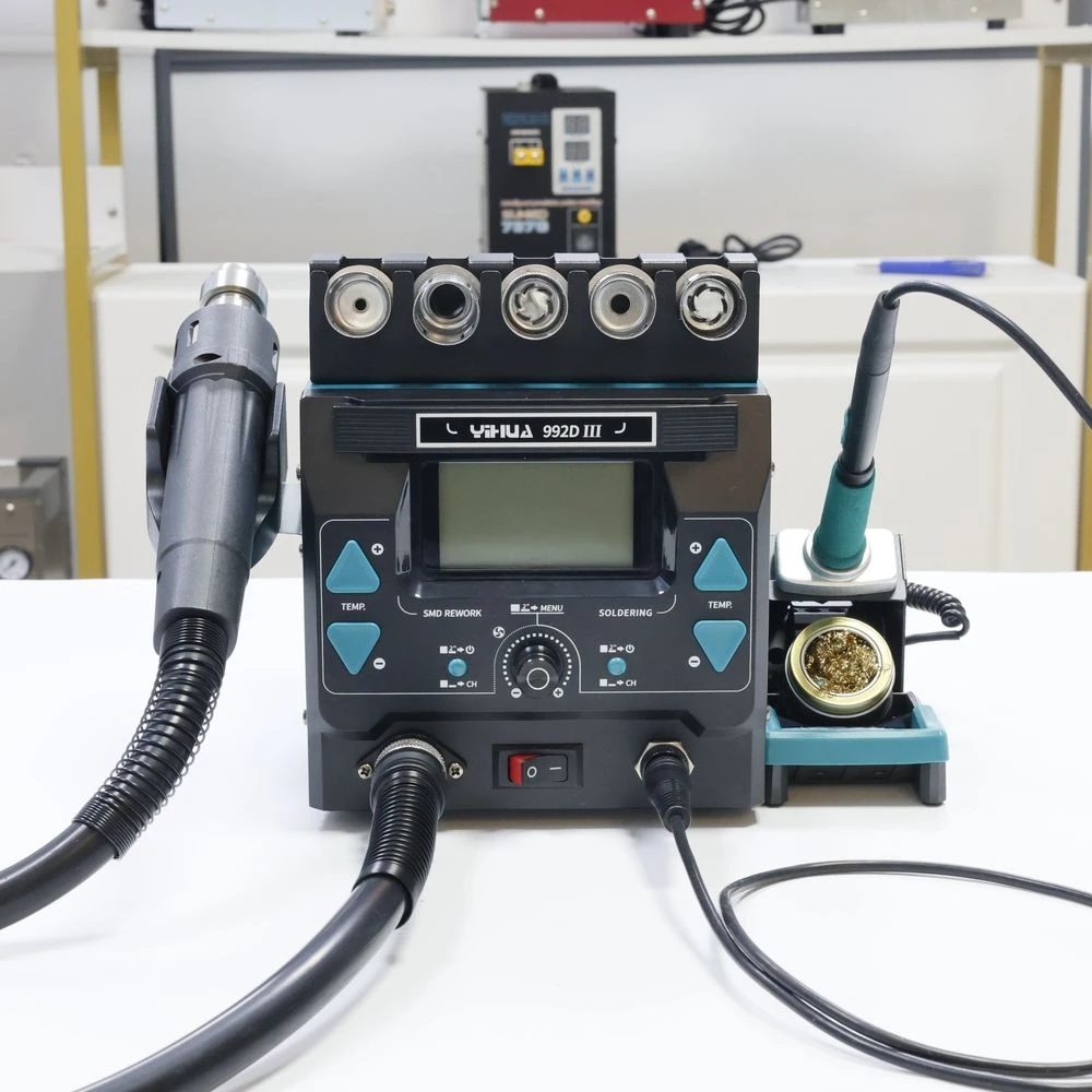 

YIHUA 992D-III Soldering Station Repaid Soldering Iron Station for Microscope Soldering Electronics Repair PCB Desoldering Tools