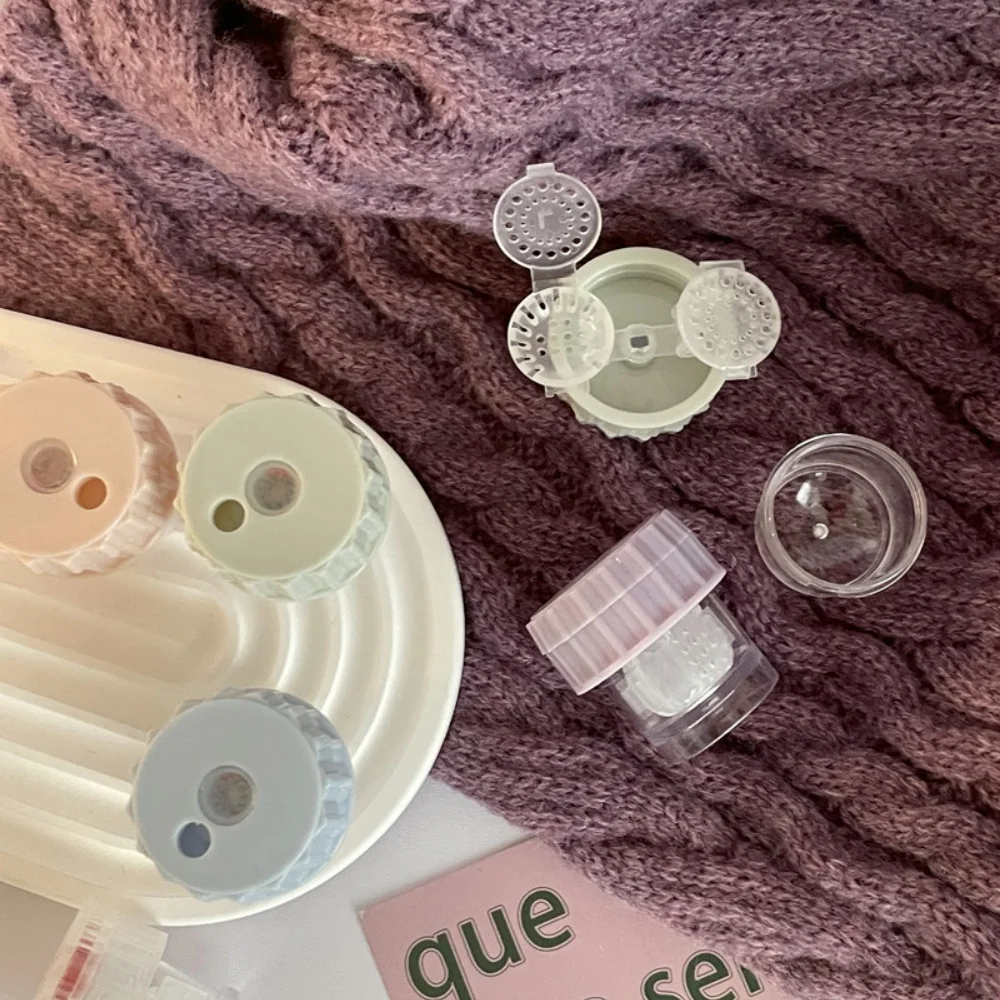 

Portable Contact Lenses Cleaning Tools Colored Contact Lens Clean Case Box Plastic Container Storage Holder Eyewear Accessories