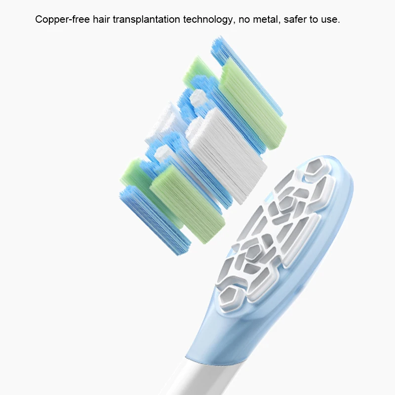 XIAOMI Mijia 전동 칫솔 MES609/610 Pro 소닉 스윕 진동 칫솔 헤드 3PCS 용 기존 교체 브러시 헤드