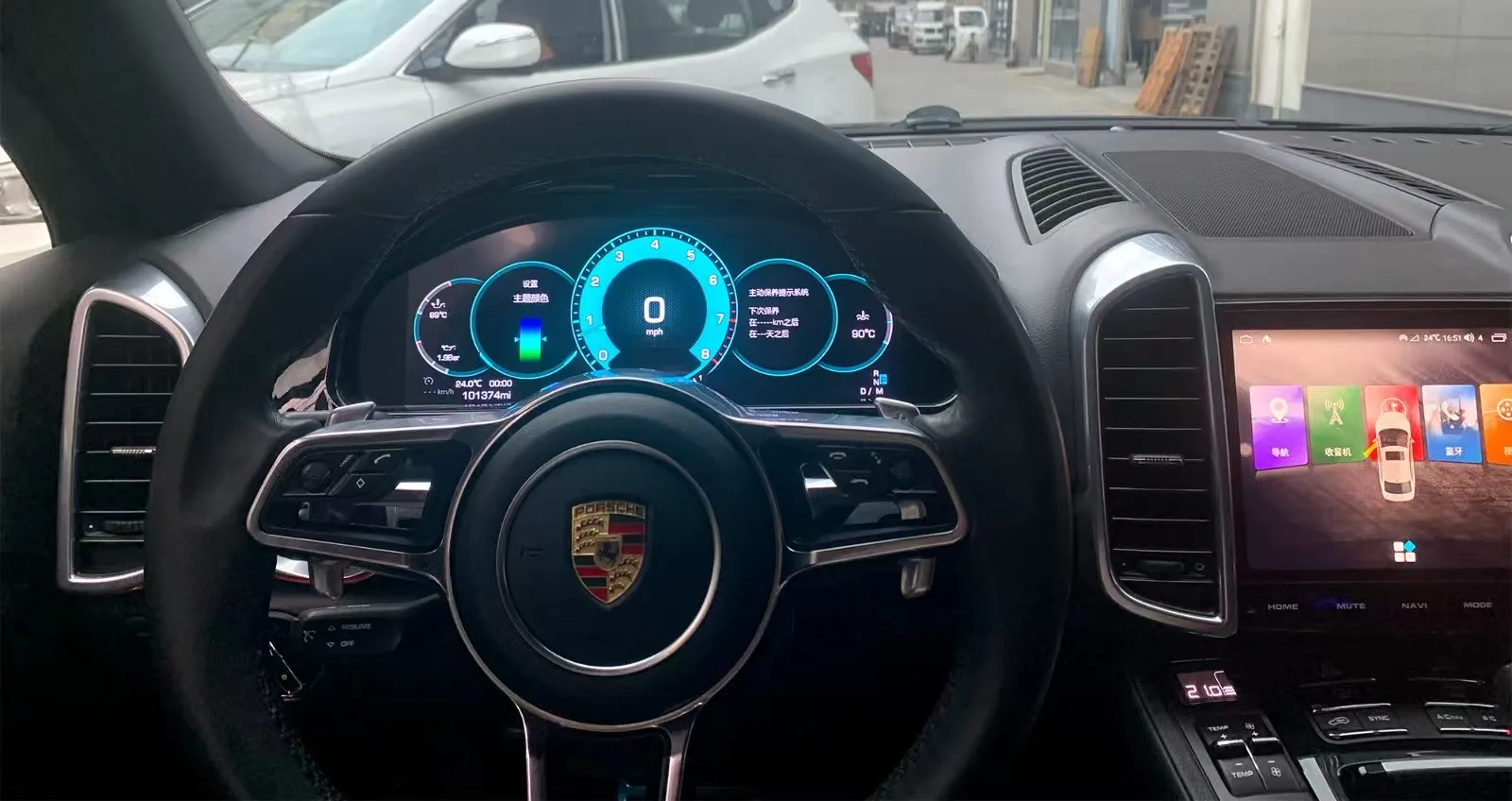 For Porsche Cayenne 2010-2015 LCD Digital Instrument Cluster Speedometer Fits