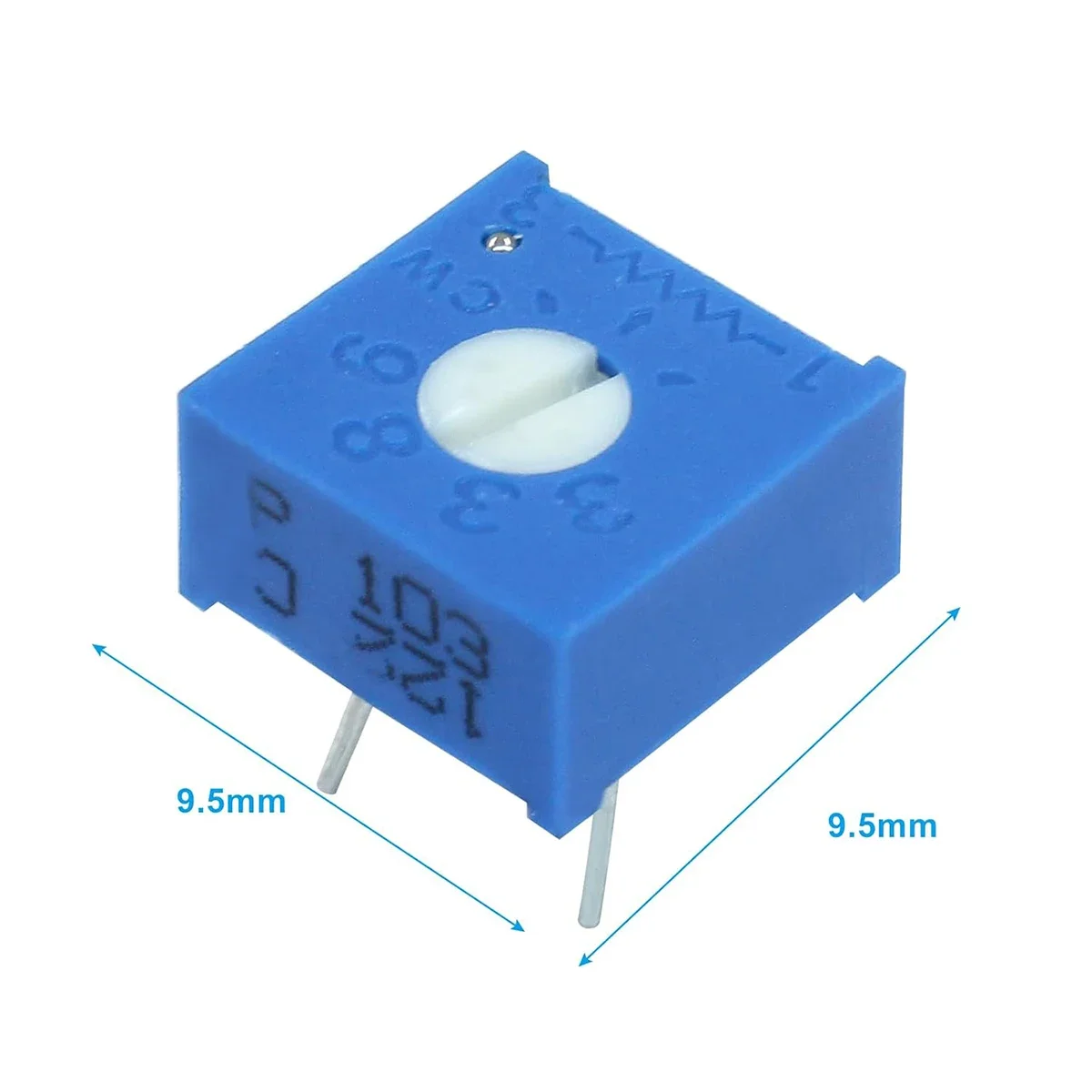 10Pcs 3362P Top Adjust Trimmer Potentiometer 10K 103 Carbon Film Variable Resistor for PCB Circuit Debug DIY Electronic Projects
