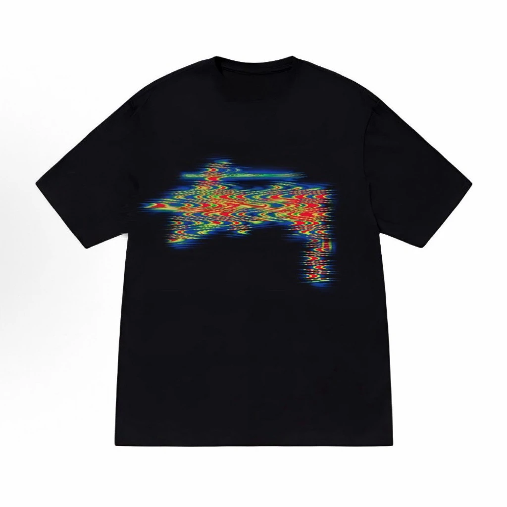 

The Tide of New Thermal Imaging Printing Cotton Men and Women Leisure Loose Tshirts with Short Sleeves Women Clothes Y2k Clothes