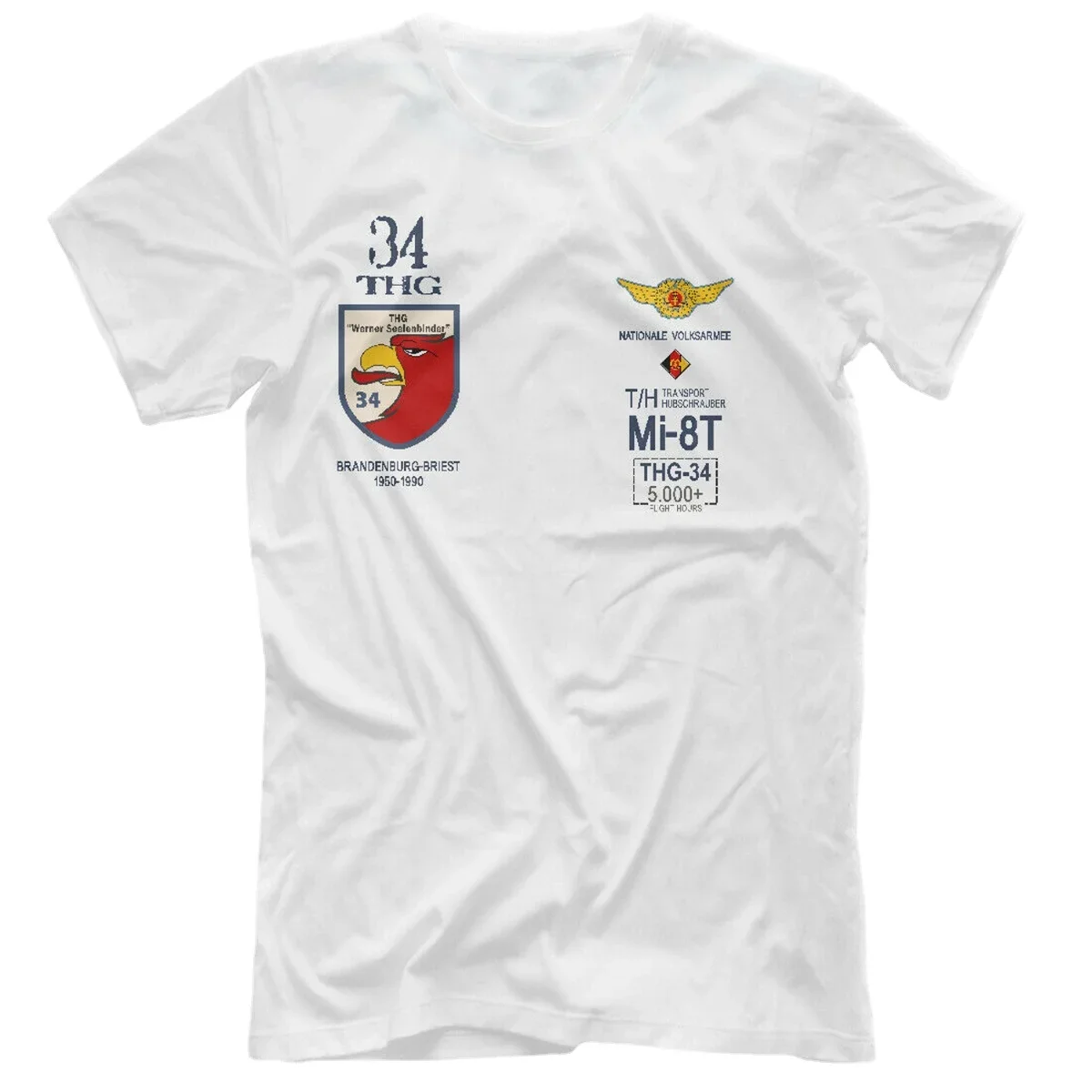 

Squadron 34 (GDR, Mi-8) Russia Army T-Shirt. Summer Cotton Short Sleeve O-Neck Mens T Shirt New S-3XL