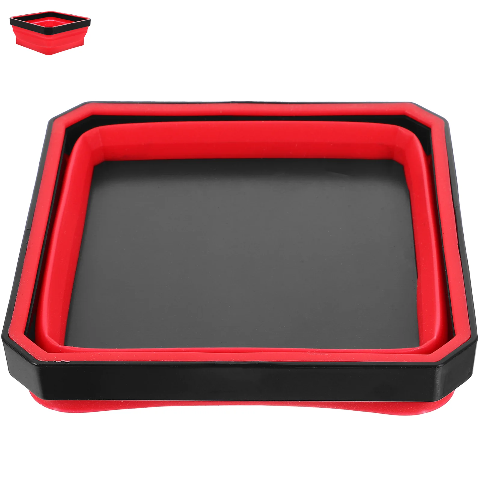 Magnetic Silicone Bowl Parts Organizer Tray Foldable Component Silica Gel Rubber Storage