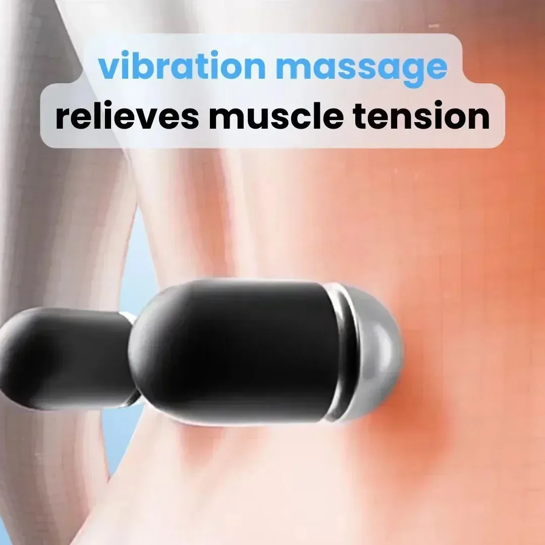 3-in-1 Back Massager Heat Vibration for Back Pain Relief Herniated Disc Stretch Support Traction Lower Back Massage Pillow