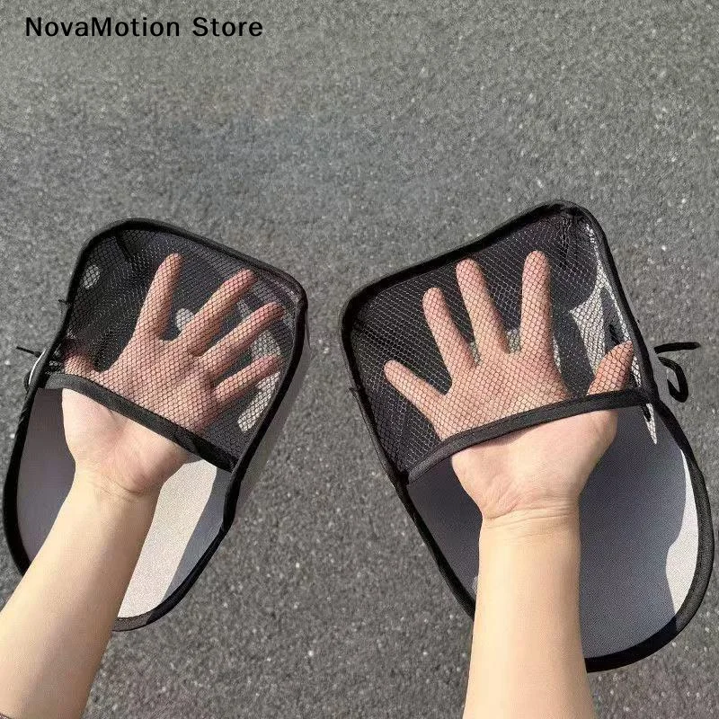[NM]1Pairs Motorcycle Handlebar Muffs Electric Bike Gloves Handlebar Sun Protection Hand Covers Mesh Riding Gloves[NM]