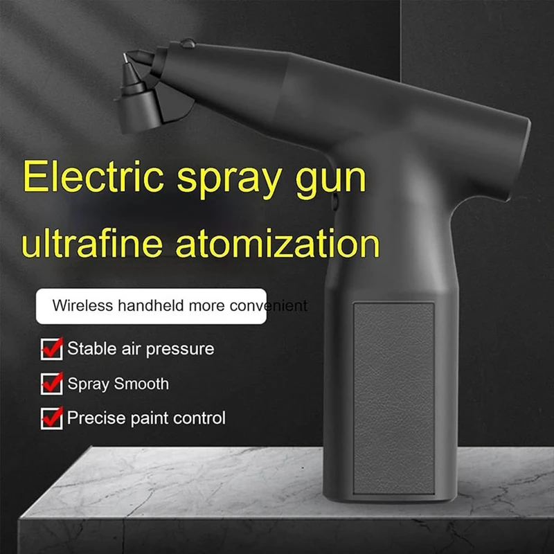 Electric Spray Paint-Gun For Cars, Handheld Electric Cordless Spray Paint Sprayer-Gun, For Car, Bicycle