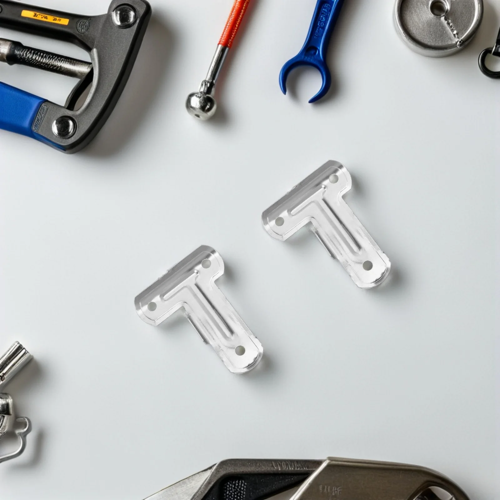 6 قطعة موصلات رف شماعات رف ملابس قوي ملحقات السكك الحديدية تصميم مضاد للانزلاق لمساحات التجفيف الداخلي والخارجي