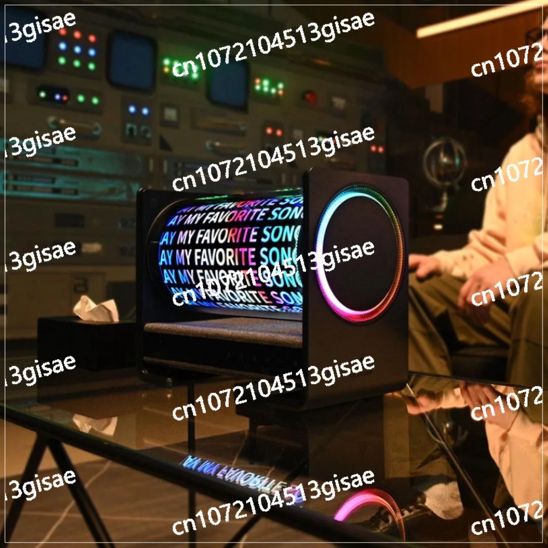 Transparent Floating Color Creative Technology Holographic Stereo, Halosis A1 Magical Earth Holographic Lyrical Speaker
