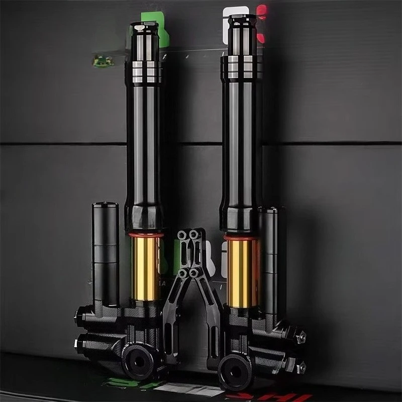 BIBOSHIGS6MAX New Inverted Front Hydraulic Shock Absorber 7075 Aluminium Alloy 33 Cores 405mm Installation Hole Spacing for