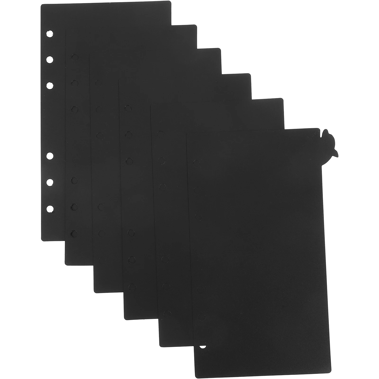 

6 шт., вкладки-разделители с дельфинами, съемный аксессуар для переплета, разделители индекса для ноутбука, цветные маркеры страниц для организации переплета с кольцами A6