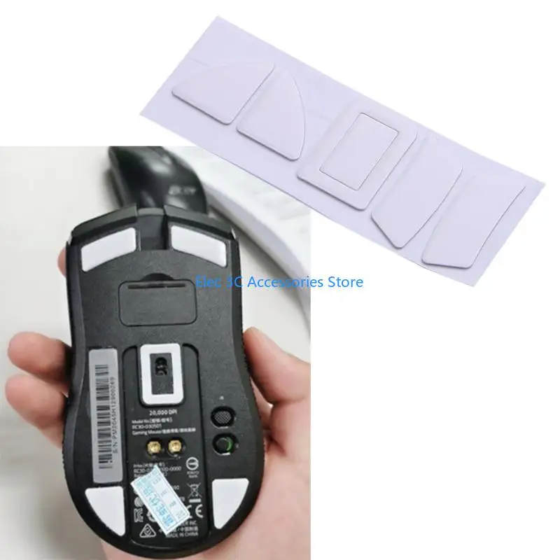 Y51A Mouse Skate Stickers Rounded Curved Edges Mouse Feet for Viper