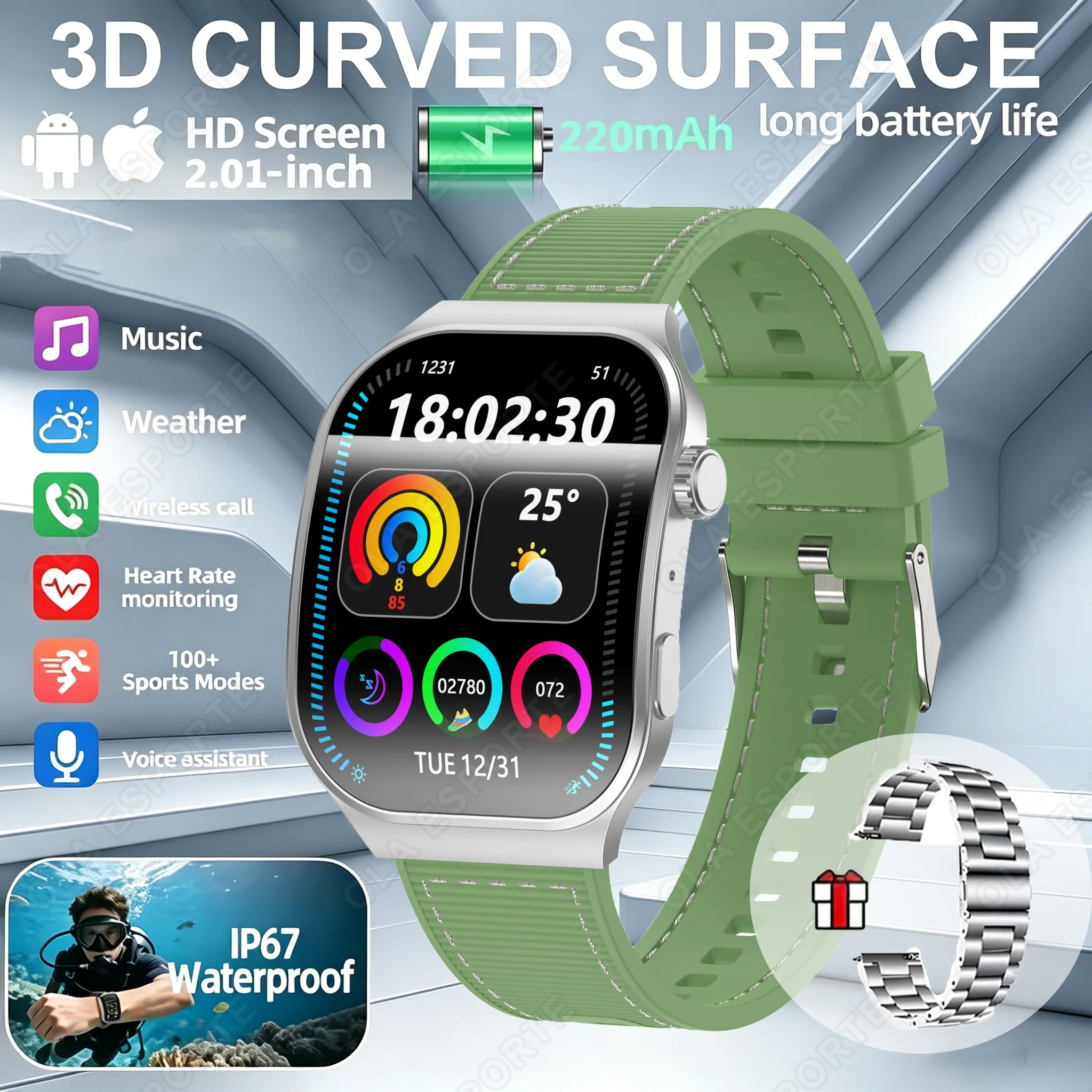 Bluetooth Call Smart Watch for Men