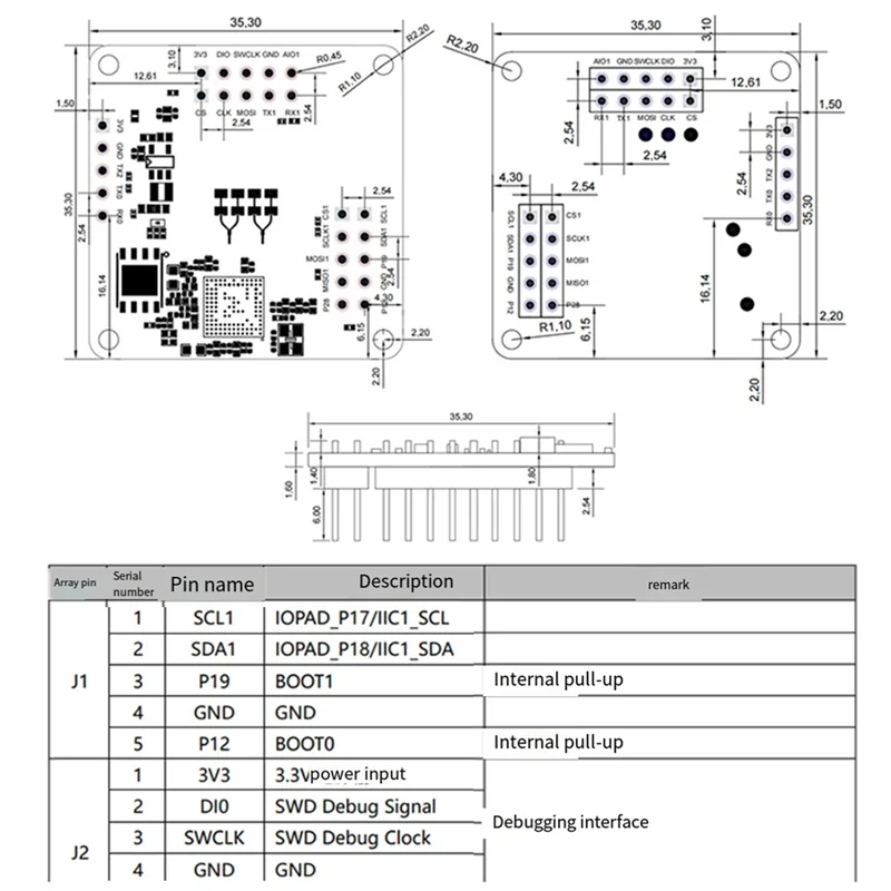 

A96I-LD8001B 79G Millimetre Wave Level Detection Sensor Non-Contact Radar Module High Precision Level Measurement LD8001B