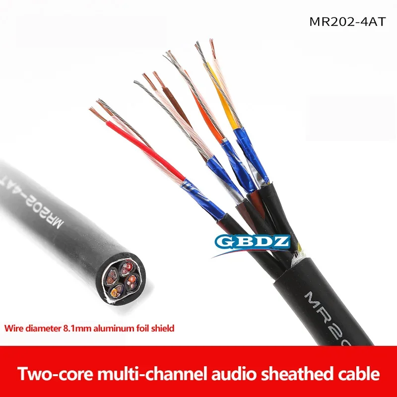 Original CANARE MR202-4AT Multichannel Microphone Cable Recording Studio AL Foil Shielded Copper Wire XLR Signal Line AWG 25