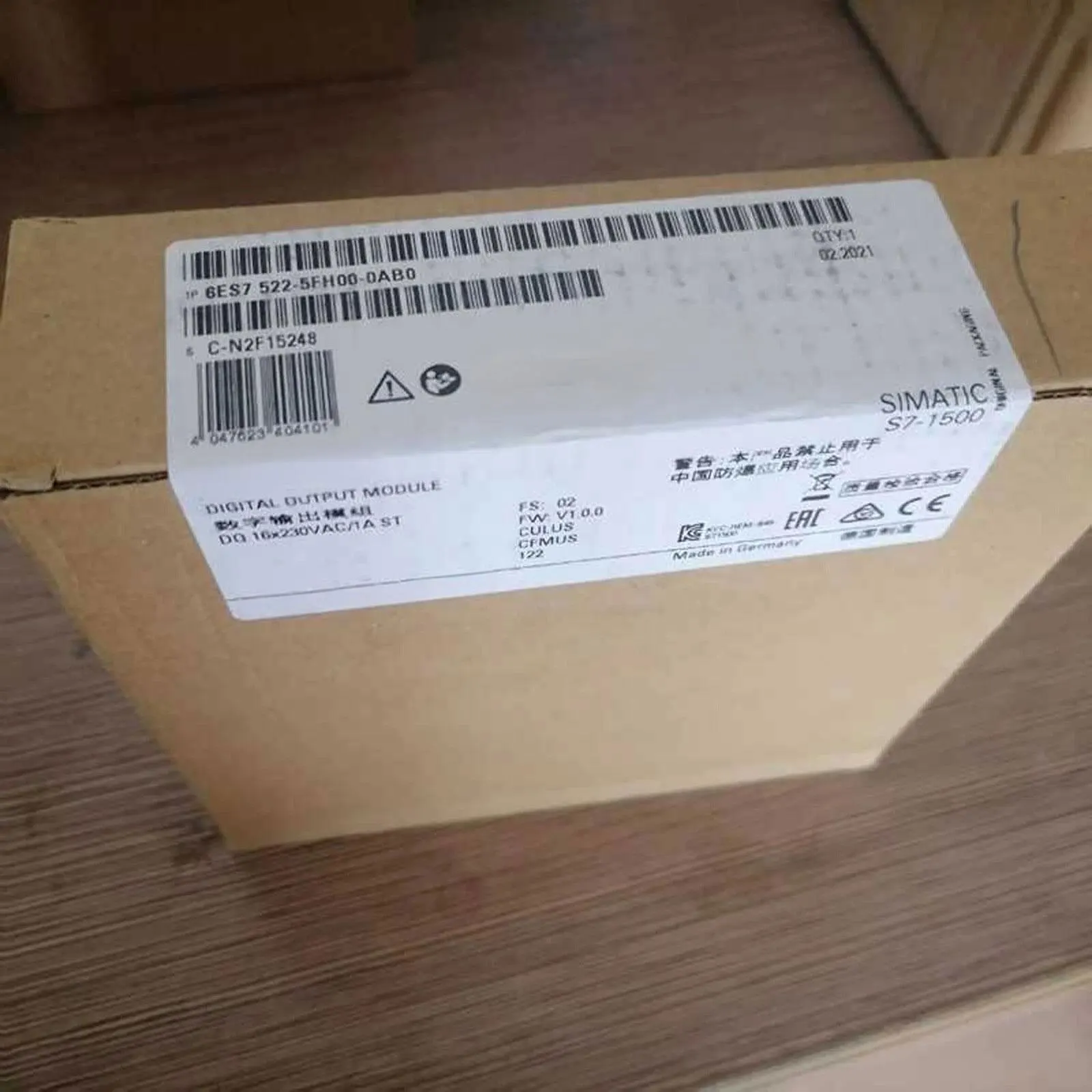 

Совершенно новый 6ES7522-5FH00-0AB0 6ES7 522-5FH00-0AB0 Гарантия один год