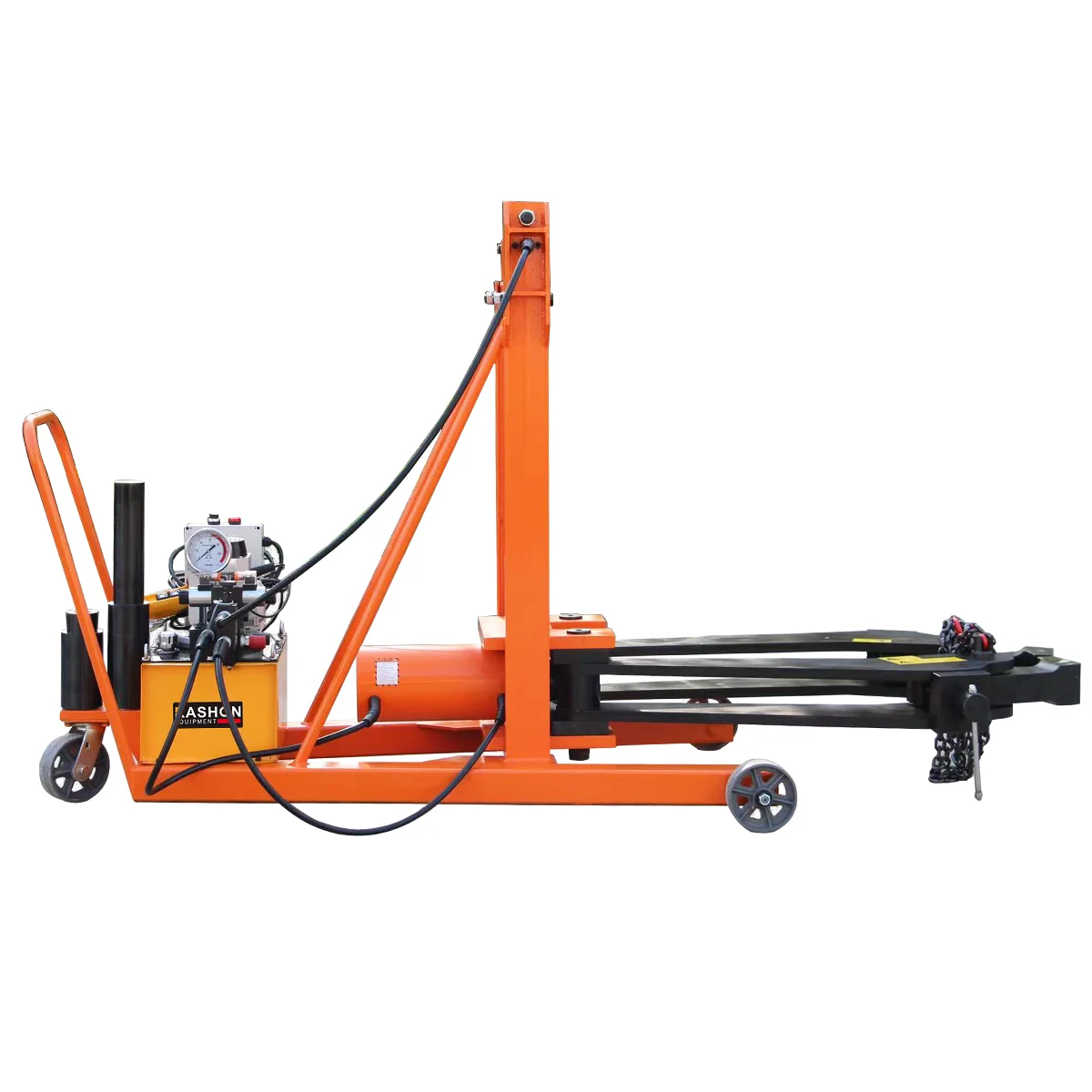 O extrator de engrenagem hidráulica automática de veículo de 2 garras pode ser equipado com elevador elétrico