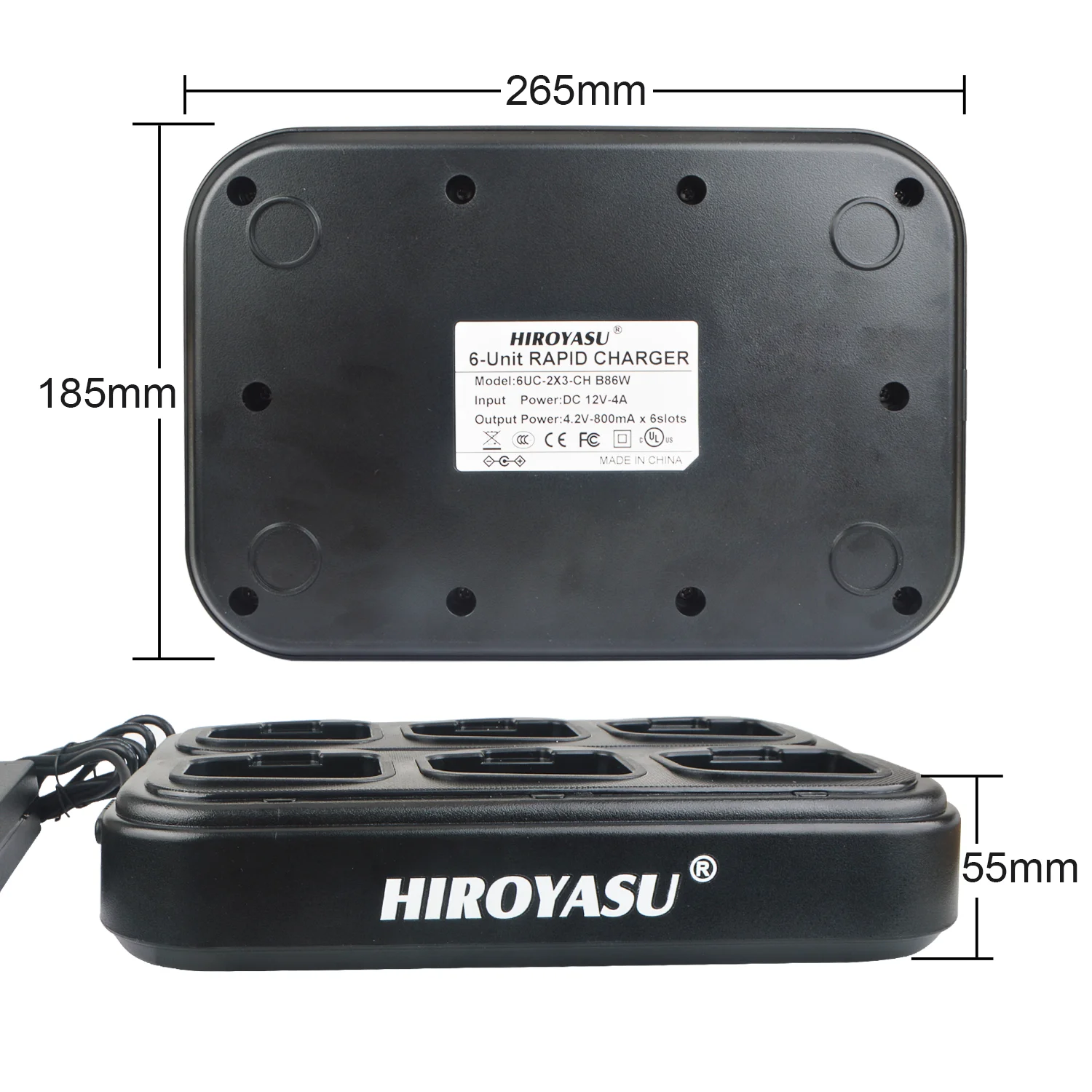 Hiroyasu HI-B8 HI-B8Pro HI-R23 PoC Radio Six Way Charger