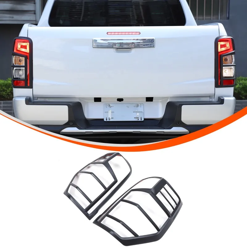 

﻿Car Matte Black Taillight Cover For Mitsubishi triton L200 2019-2023 Rear Lamp Decorative Frame Cover Exterior Accessories ﻿
