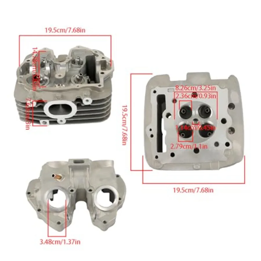 استبدال رأس الأسطوانة لـ TRX400EX 19992008 XR400R 19962004 TRX400X 20092014 مع متانة عالية الأداء ودقيقة #2