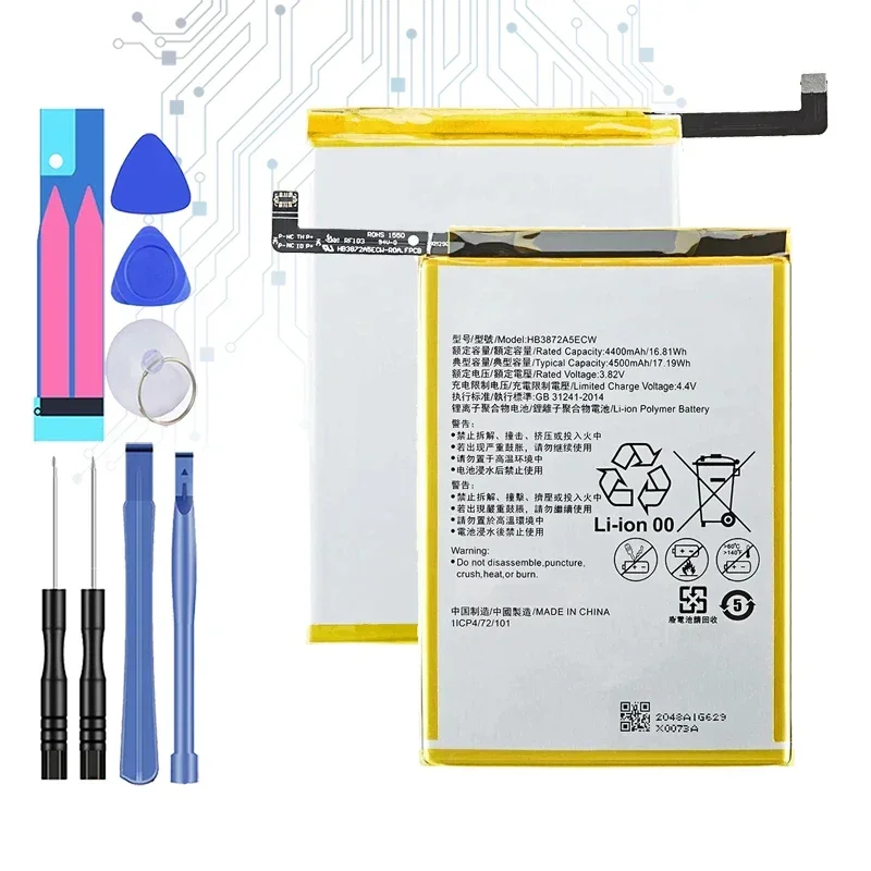 4500mAh HB3872A5ECW Battery For Huawei Honor Note 8 Note8 EDI-DL00 EDI-AL10 Batteries