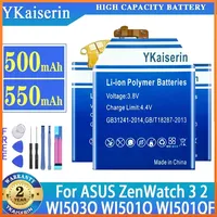 YKaiserin smart watch Battery For ASUS ZenWatch 3 2 ZenWatch3 ZenWatch2 WI503Q WI501Q WI501QF Batterij Warranty One Year