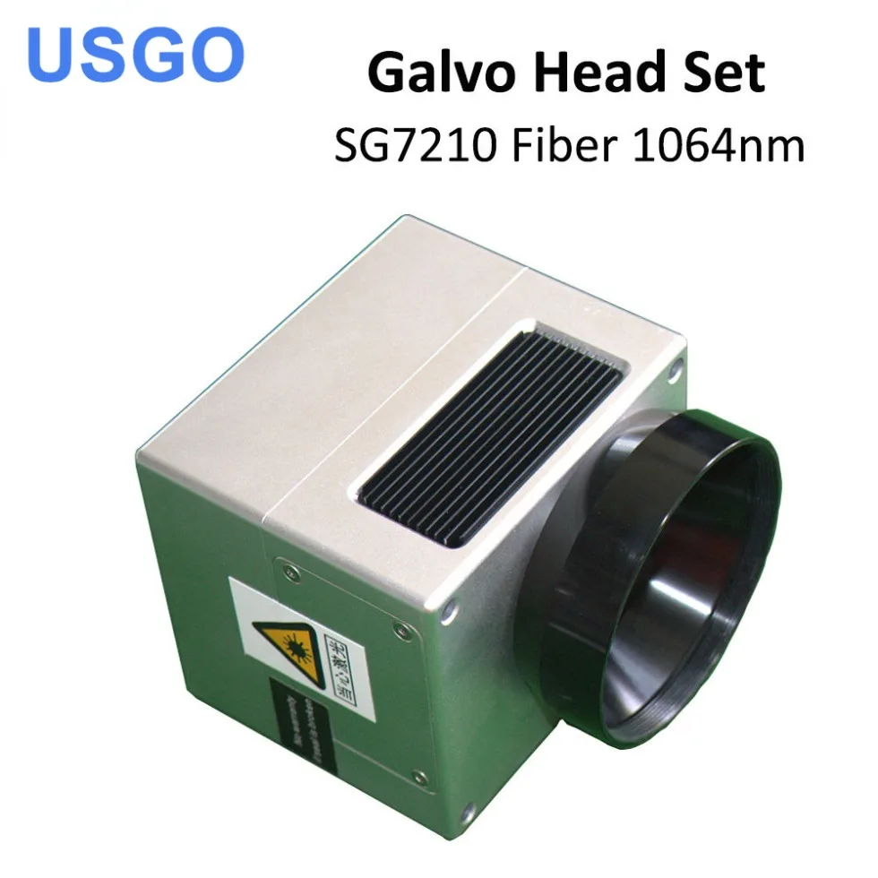 USGO 1064nm Fiber Laser Scanning Galvo Head SG7210 SG7210R Input Aperture10mm Galvanometer Scanner with Power Supply Set