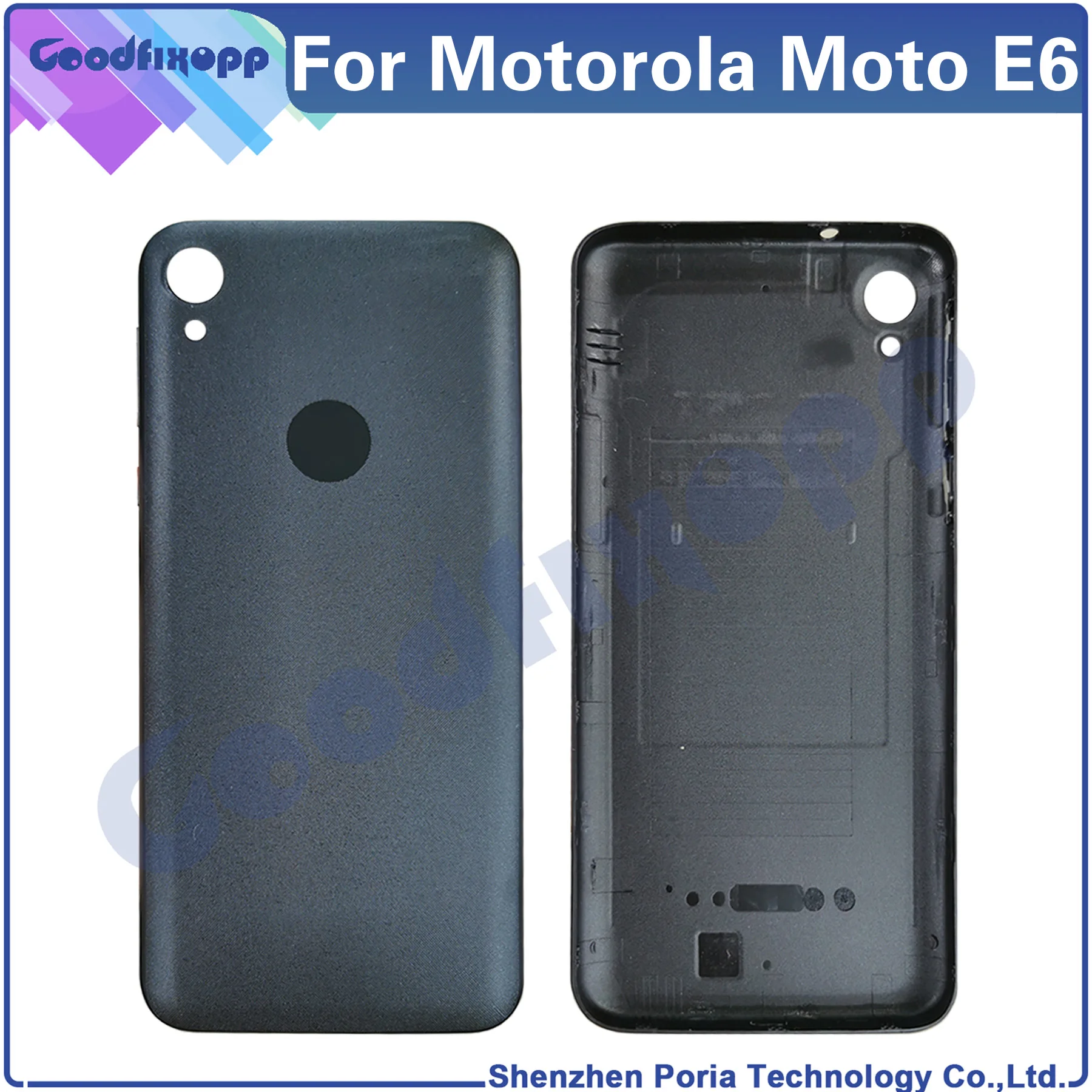 

For Motorola Moto E6 XT2005 XT2005-1 XT2005-3 XT2005DL Back Cover Door Housing Battery Rear Case Repair Parts Replacement