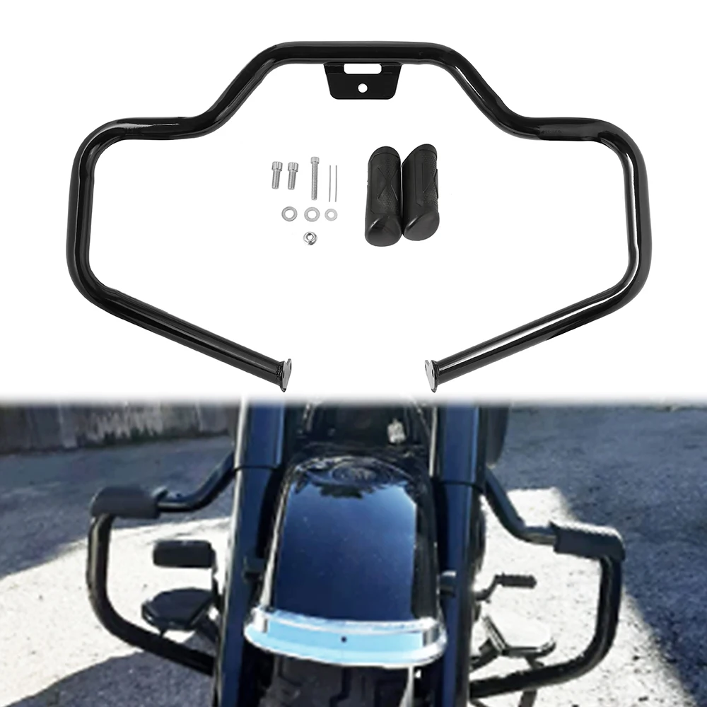 Motocyklowa osłona silnika z wąsami Highway Crash Bar Protector dla Harley Softail Breakout Street Fat Bob Low Rider 2018-2021