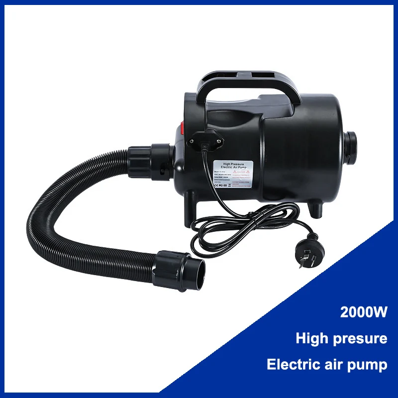 High Pressure 2000W Electric Pump Dual Use Inflator Deflator for Air Cushion Tent Inflation Model